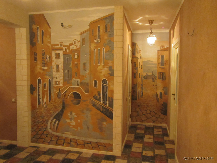 роспись стен в квартире венеция